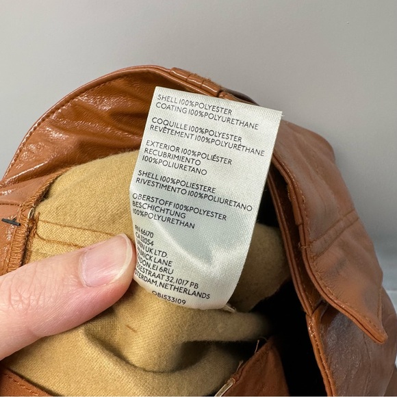 Star-Crossed Lovers Vegan Leather Straight-Leg Pants NEW - Picture 14 of 16